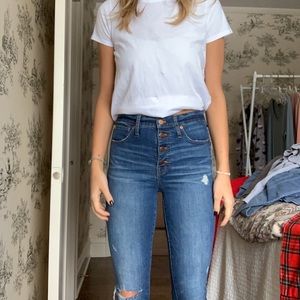 Madewell Distressed 10” Skinny Jean